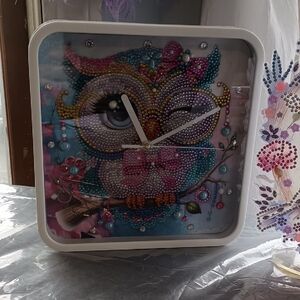 Colorful Owl Wall Clock